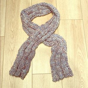 Homemade light blue scarf